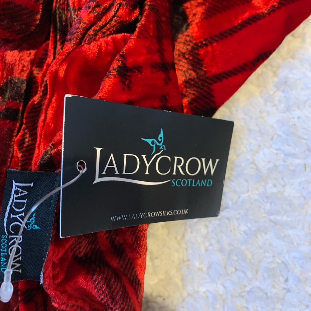 Plaid Lady Criw silk scarf #c-44